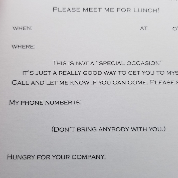 LET'S DO LUNCH! Invitations by Studio Z - Picture 3 of 5